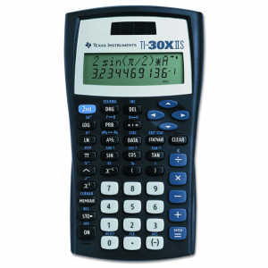 Texas Instruments TI-30XIIS Scientific Calculator, Black with Blue Accents @ Amazon