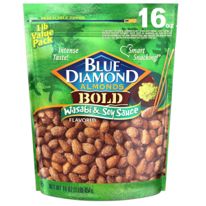 Blue Diamond Almonds 芥末酱油口味大杏仁 16oz @ Amazon