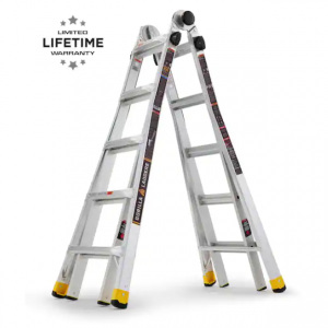 Gorilla Ladders 22 ft. Reach MPXA Aluminum Multi-Position Ladder with 300 lbs. Load Capacity