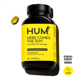 HUM Nutrition  Here Comes the Sun™ 维生素D3 +增强免疫力保健品 30粒