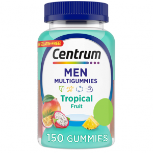 Centrum Men's Multivitamin Gummies, Tropical Fruit Flavors, 150 Count @ Amazon