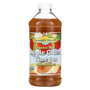 Dynamic Health, 有机未加工苹果醋（含醋母），16 盎司（473 毫升）