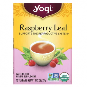 Yogi Tea, 女性健康帮助树莓叶茶包，无因，16 袋装，1.02 盎司（29 克）