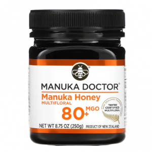 Manuka Doctor, 麦卢卡蜂蜜百花蜜，MGO 80+，8.75 盎司（250 克）