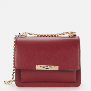 MICHAEL Michael Kors Women's Jade Gusset Cross Body Bag - Dk Berry