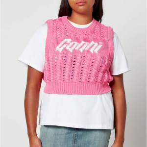 Ganni Cropped Logo 女士背心