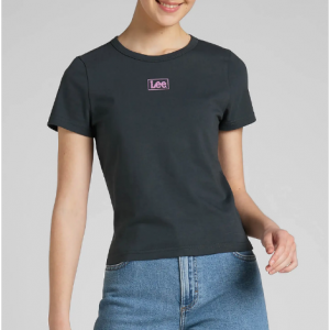 Lee Logo-Print Cotton-Jersey Cropped T恤