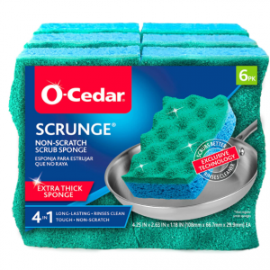 O-Cedar Scrunge Multi-Use (Pack of 6) Non-Scratch @ Amazon