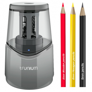 TRUNIUM Electric Pencil Sharpener for 6-8mm Colored/WoodenPencils @ Amazon