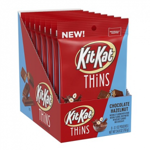 KIT KAT THINS Chocolate Hazelnut Wafer Candy Bars, 3.1 Ounce (24 Pack) @ Woot