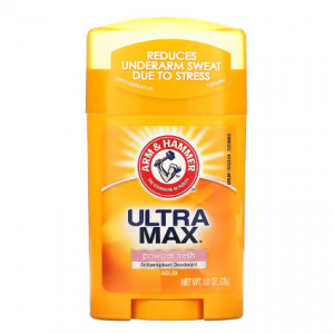 Arm & Hammer, UltraMax，固体止汗除臭剂，清新粉末，1 盎司（28 克）