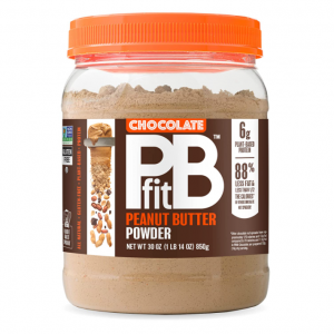 PBfit All-Natural Chocolate Peanut Butter Powder, 6g of Protein (30 oz.) @ Amazon