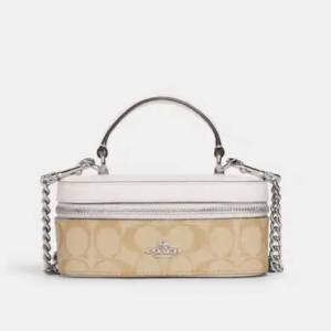70% Off Coach Train Case Crossbody In Signature Canvas @ Coach Outlet