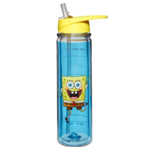 Dancing SpongeBob SquarePants Water Bottle with Straw - 22 oz. @ Spencers
