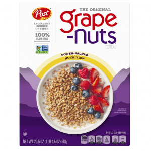 Post, Breakfast Cereal, Grapes Nut, 20.5 Oz @ Amazon