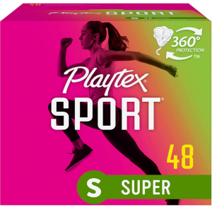 Playtex Sport Tampons, Super Absorbency, Fragrance-Free - 48ct @ Amazon