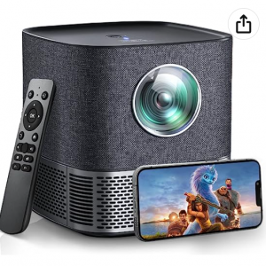 $55 off MUDIX Auto Focus Video Projector, Native 1080P with 5G WiFi 4K Support @Amazon