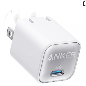 Amazon.com - Anker USB C GaN 30W PIQ 3.0可折叠 快速充电头 ，8折