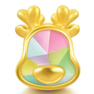 999镶金小鹿串珠