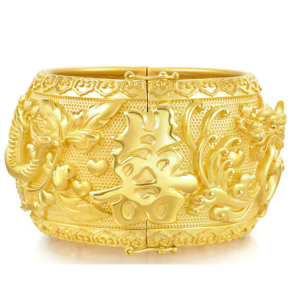 999.9黄金龙凤镯