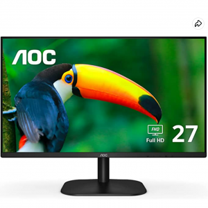 Amazon.com - AOC 27B2H 27" 1080P IPS 显示器，8.3折