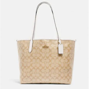 Coach City Tote In Signature Canvas