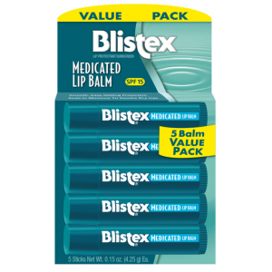 Blistex 医用润唇膏 0.15oz 5支装 @ Amazon