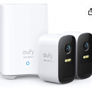 Extra $90 off eufy Security, eufyCam 2C 2-Cam Kit, Security Camera Outdoor @Amazon