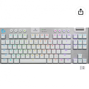Amazon -Logitech G915 TKL 旗舰级无线超薄机械键盘 白色 ，7.7折