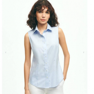 Brooks Brothers Fitted Non-Iron Stretch Supima® 女士无袖衬衫