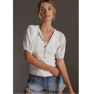 Anthropologie Pilcro Bella Henley 上衣
