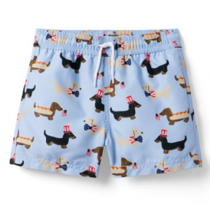 狗狗图案泳裤