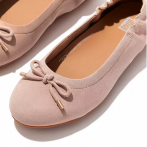 FitFlop 官网ALLEGRO蝴蝶结芭蕾平底鞋优惠！