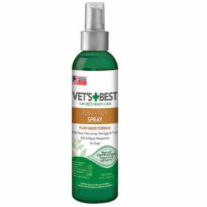 Vet's Best Tick & Flea Spray - Plant-Based Flea and Tick Prevention for Dogs, 8 oz @ Amazon