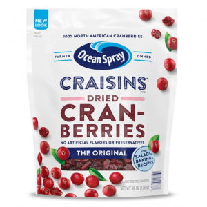 Ocean Spray Craisins Dried Cranberries, Original, 48 Ounce @ Amazon