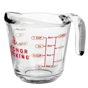 Anchor Hocking Glass Measuring Cup, 1 cup (8oz) @ Walmart