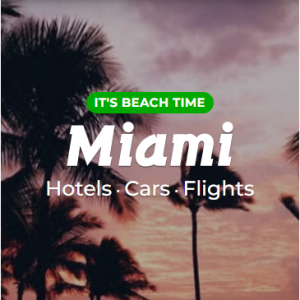 $15 off Miami hotels @Priceline