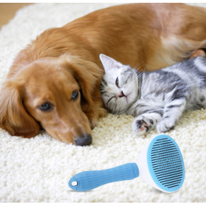 Depets Self Cleaning Slicker Brush, Dog Cat Bunny Pet Grooming Shedding Brush @ Amazon