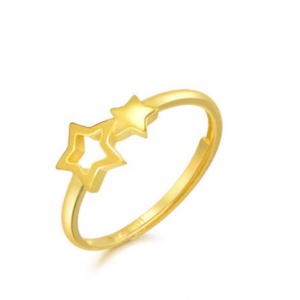 Chow Sang Sang Love Décodé 999.9 Gold Pentagram Ring