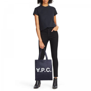 A.P.C. Laure Logo 牛仔托特包