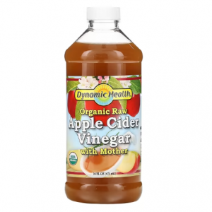 Dynamic Health, 有机未加工苹果醋（含醋母），16 盎司（473 毫升）