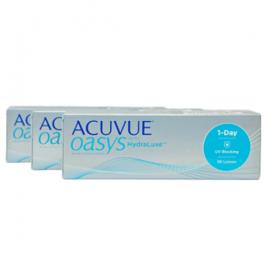 Acuvue Oasys 1-Day With HydraLuxe 90 Pack Contact Lenses