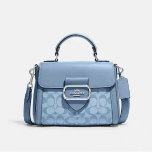 Extra 15% Off Coach Morgan Top Handle Satchel In Signature Chambray @ Coach Outlet