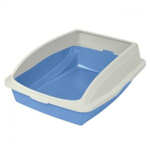 Van Ness Pets Large High Sided Cat Litter Box with Frame, Blue, CP4 @ Amazon