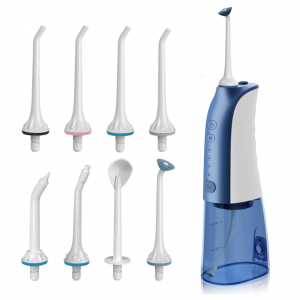 Demita 電動便攜水牙線 附8個噴嘴 @ Amazon