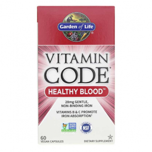 Garden of Life 维生素 Code 健康血液素食胶囊 60 粒