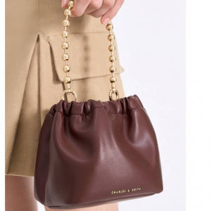 Charles & Keith Aldora Beaded 手提水桶包