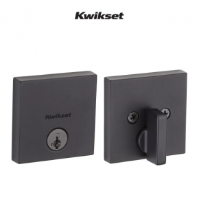 Kwikset Downtown Low Profile Single Cylinder Deadbolt with SmartKey Technology