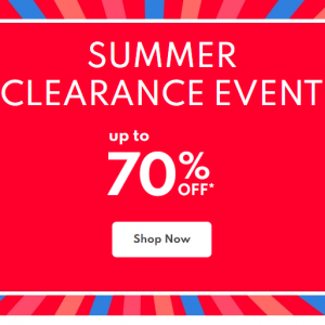 Up To 70% Off Summer Clearance @ Carter's 