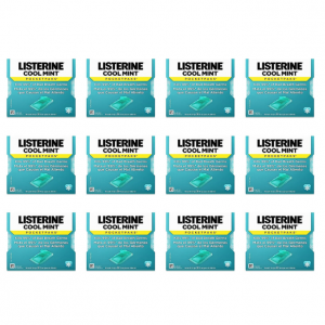 Listerine Cool Mint PocketPaks Portable Breath Strips, 24-Strip Pack (12 Units) @ Amazon